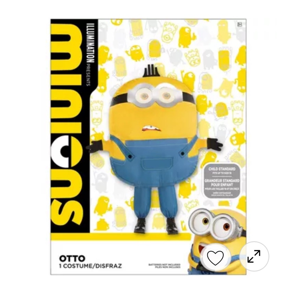 Minion Otto kids costume